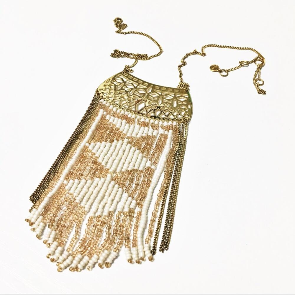 Stella & Dot Avalon Fringe Boho Necklace